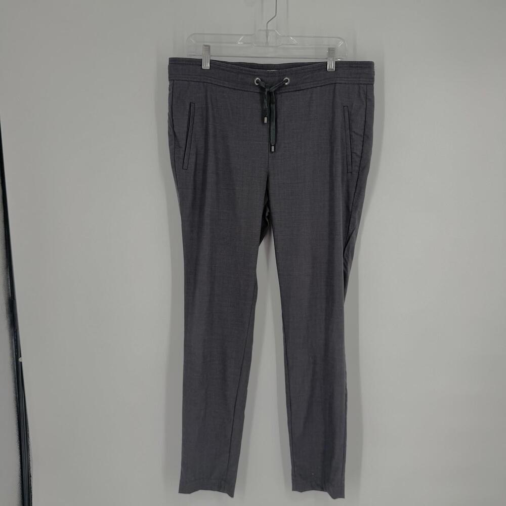 Brunello Cucinelli pants womens 8 wool drawstring minimalist quiet luxury office